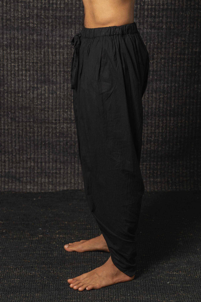 Kashi Cotton Dhotti Yoga Pants Black