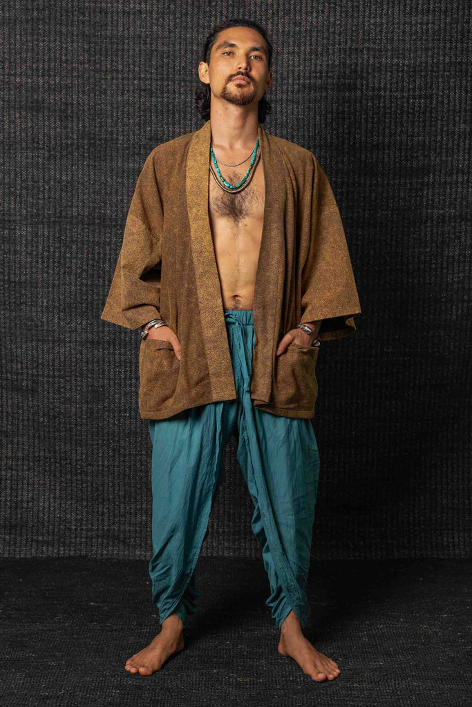 Kashi Stonewash Cotton Kimono Sepia