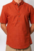 Kashi Samadhi Short Sleeve Shirt organic cooton hemp ochre