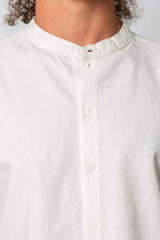 Kashi Mythology Roll Sleeve Shirt White