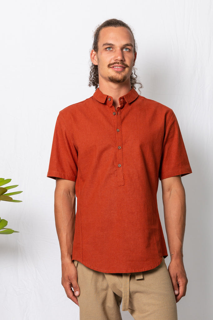 Kashi Samadhi Short Sleeve Shirt Ochre