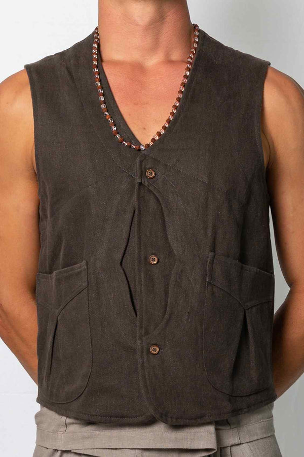 Kashi The Smugglers Vest Charcoal