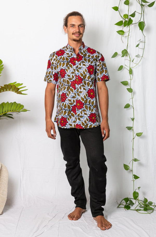 Island Vibez Shirt Batik Flower Kashi