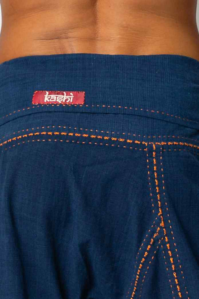 Kashi Hand Stitched Fishermans Pants Indigo