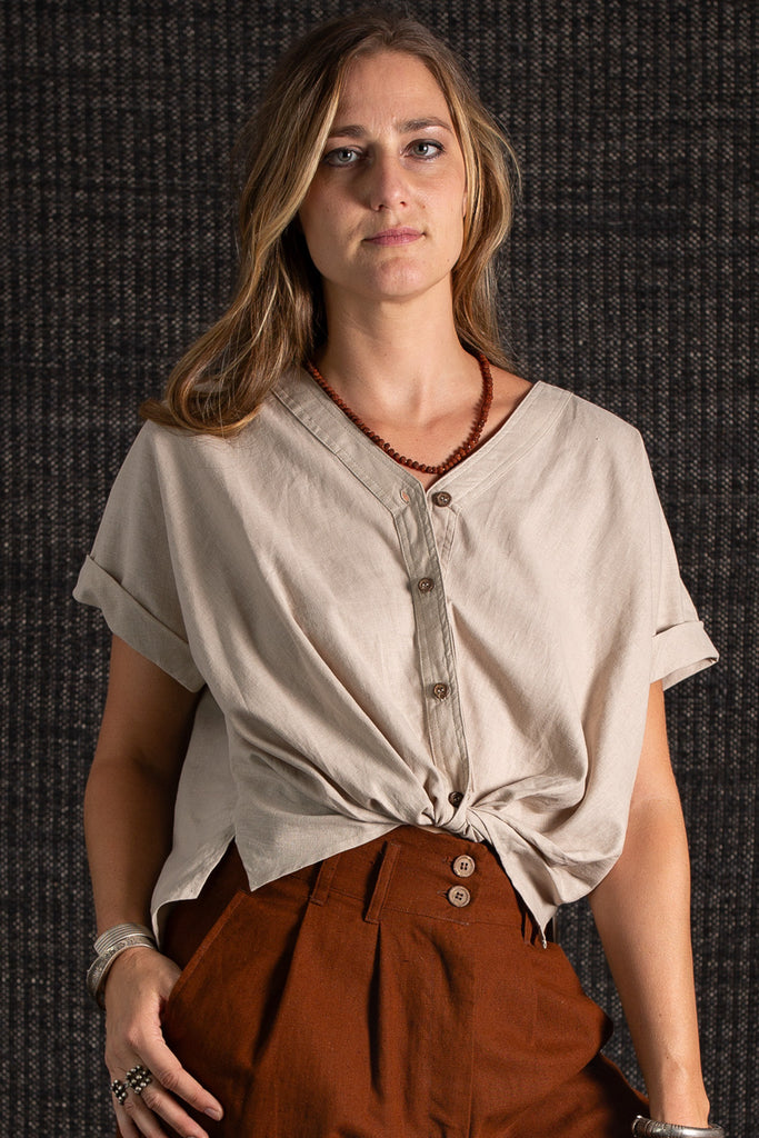 The Diya Tie Top Bone
