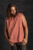 Bhakti Hand Stitched Sleeveless Shirt Desert Coral