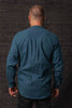 Kashi Hemp Cotton Dharma Long Sleeve Shirt Aegean Blue