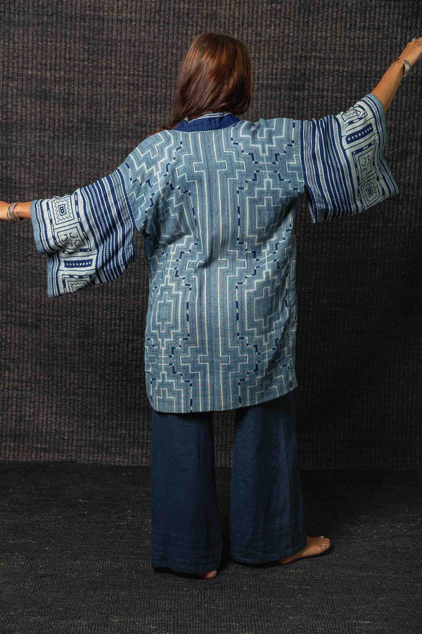 Kashi Hmong Batik Design Cotton Kimono