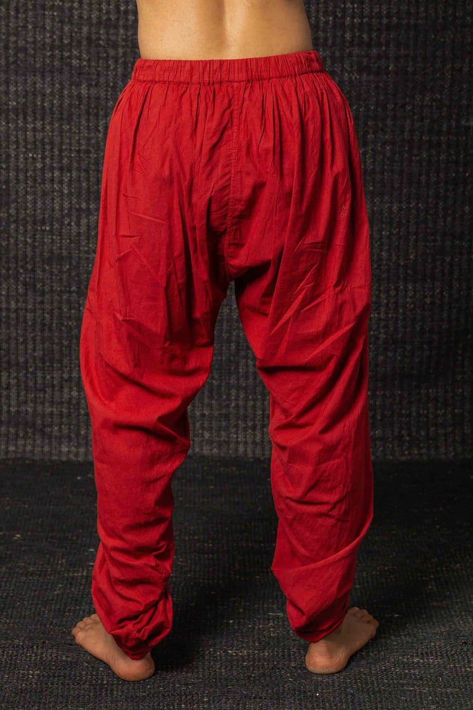 Kashi Cotton Dhotti Yoga Pants Red