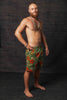Kashi Cotton Island Vibe Shorts Batik Flower Orange