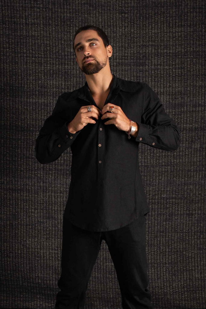 Rahma Slim Fit Shirt Black