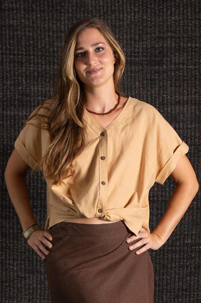 The Diya Tie Top Sand