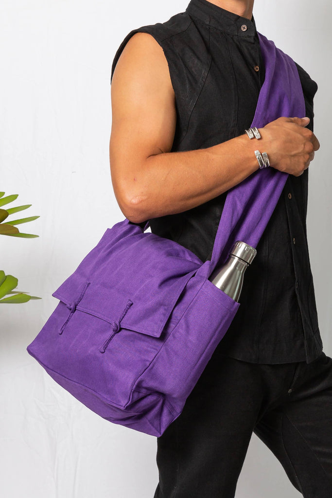 Kashi Weekend Messenger Bag Purple