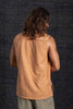 Bhakti Hand Stitched Sleeveless Shirt Apricot