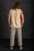 Bhakti Hand Stitched Sleeveless Shirt Sand