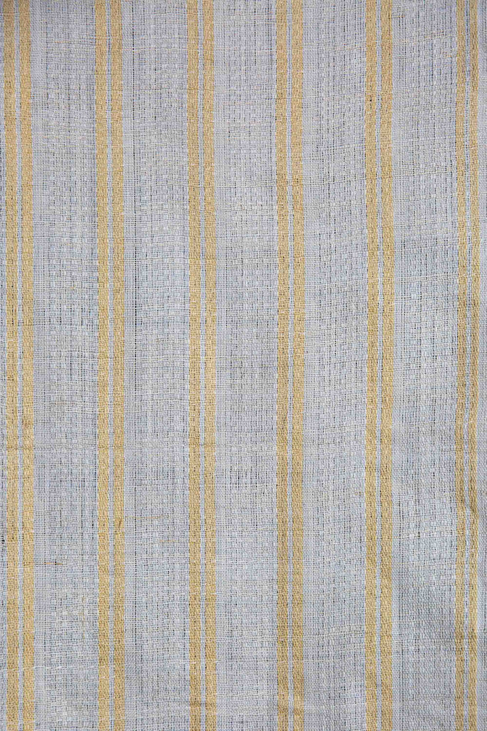 Hand Woven Hemp Noren - Yellow Stripe