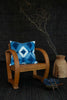 Indigo Shibori Cushion - Diamond