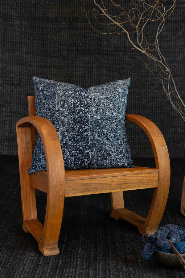 Hmong Batik Indigo Cushion