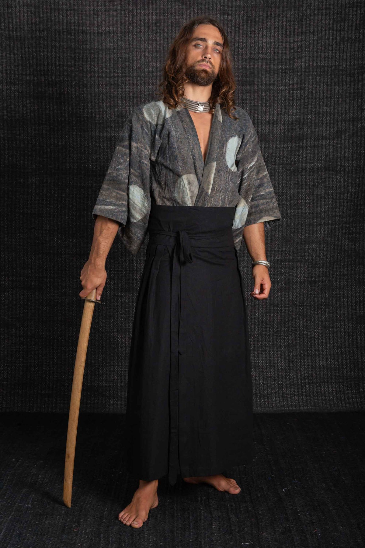 KIMONO SLEEVE BLOUSE MIDNIGHT MOON HOUSE