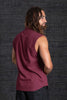 Kashi Lightweight Surya Sleeveless Shirt Hemp Organic Cotton Royal Maroon