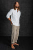 Kashi Hemp Cotton Paradigm Long Sleeve Shirt White