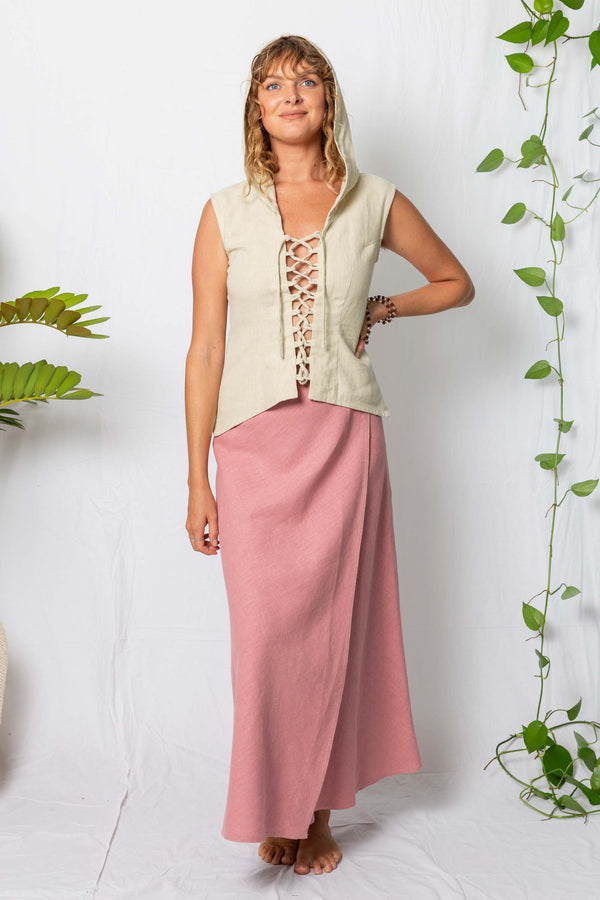 Sattva Wrap Skirt Dusty Pink