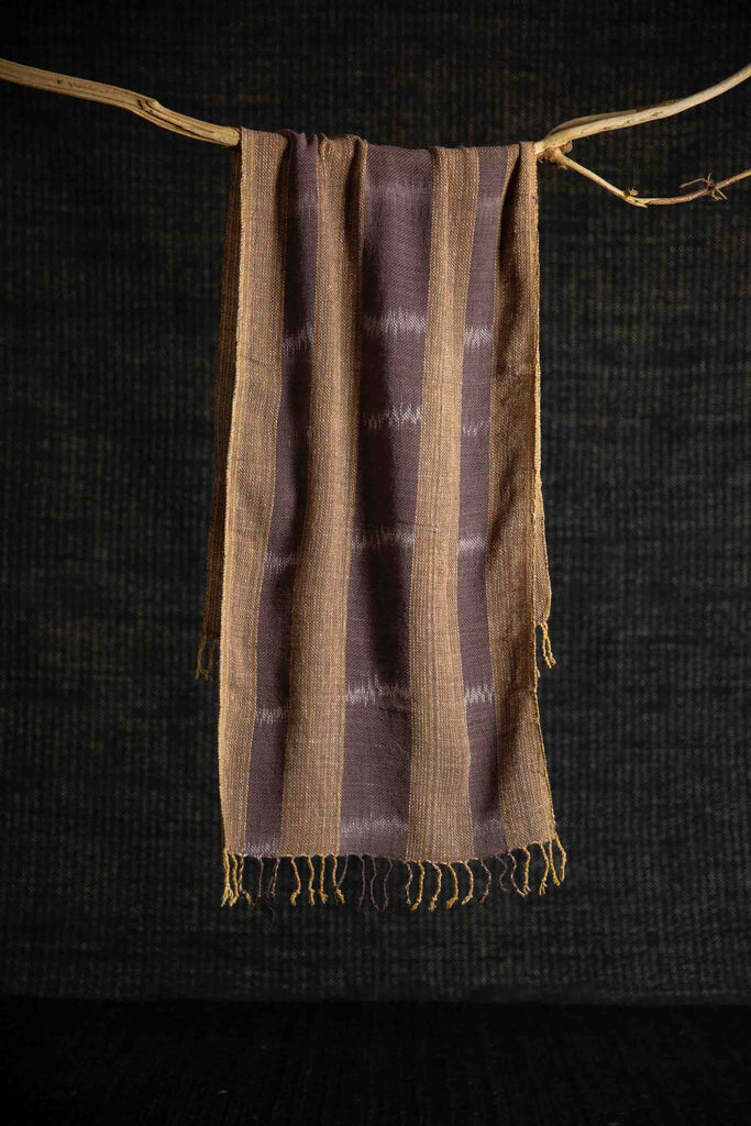 Cotton Scarf Tawny Stripe