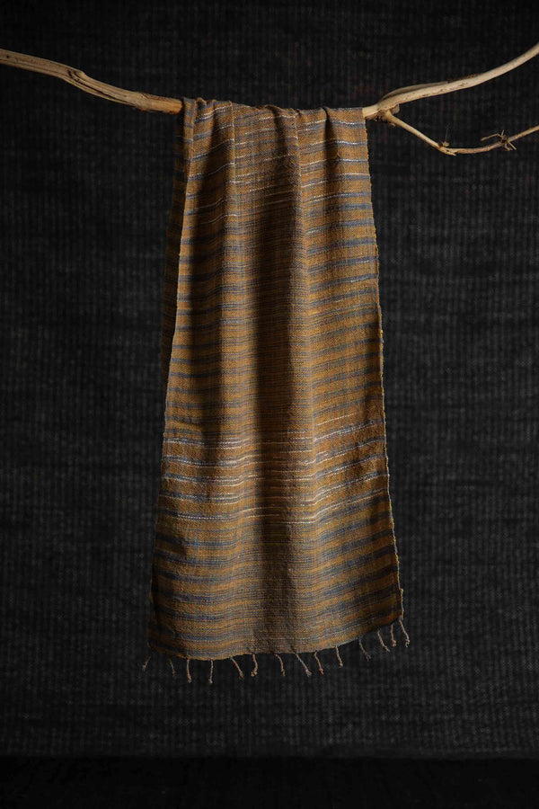 Cotton Scarf Umber Weave