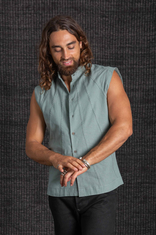 Lightweight Surya Sleeveless Shirt Sea Mist