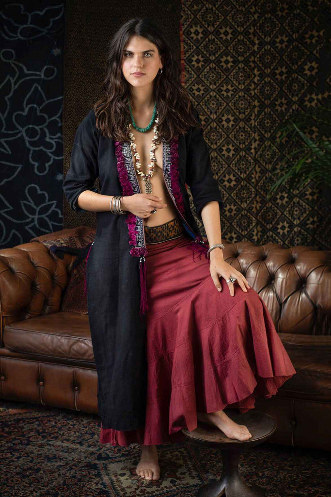 Kashi Sufi Priestess Skirt Earth Red