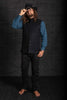 Shikara Three Button Wool Vest Black