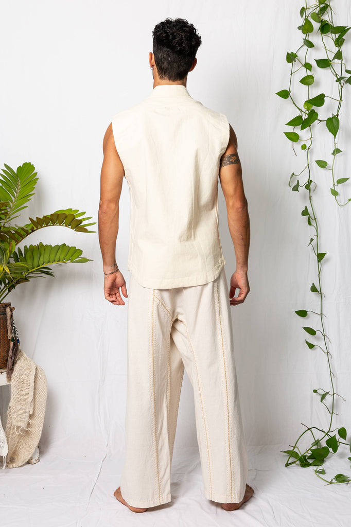 Surya Sleeveless Sun Shirt Hemp Cotton Natural